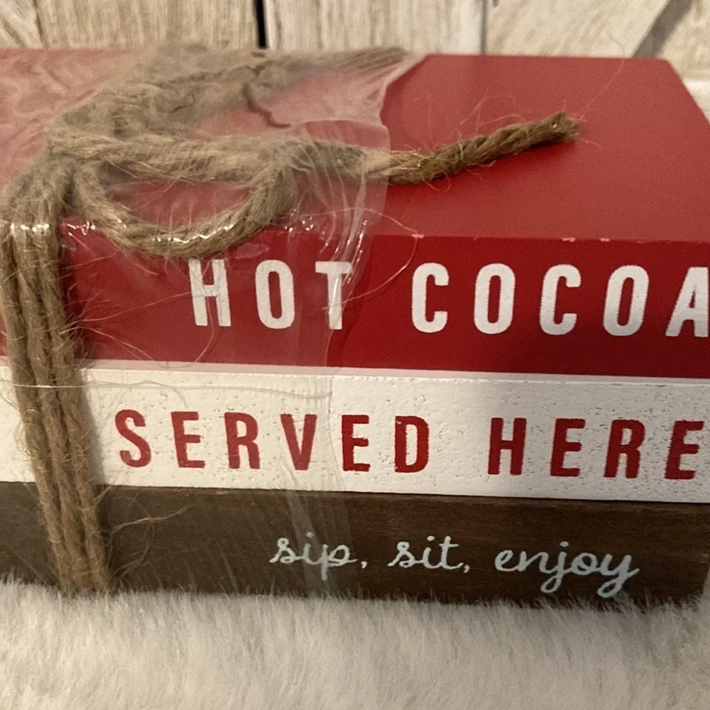 Copy—Target BP 2022 Hot Cocoa Stacked Books Decor